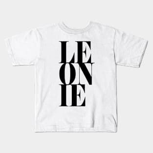 Leonie Girls Name Bold Font Kids T-Shirt